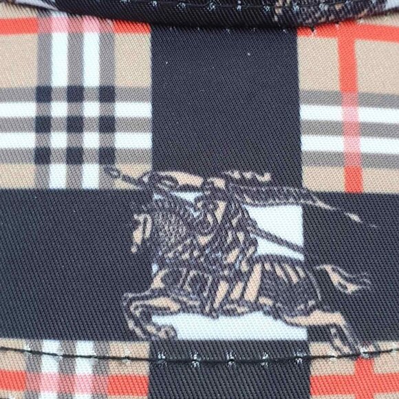 Fashion Mesh Baseball Cap Hat Black Tan Plaids Tartan Casual Unisex Accessory - Picture 3 of 6